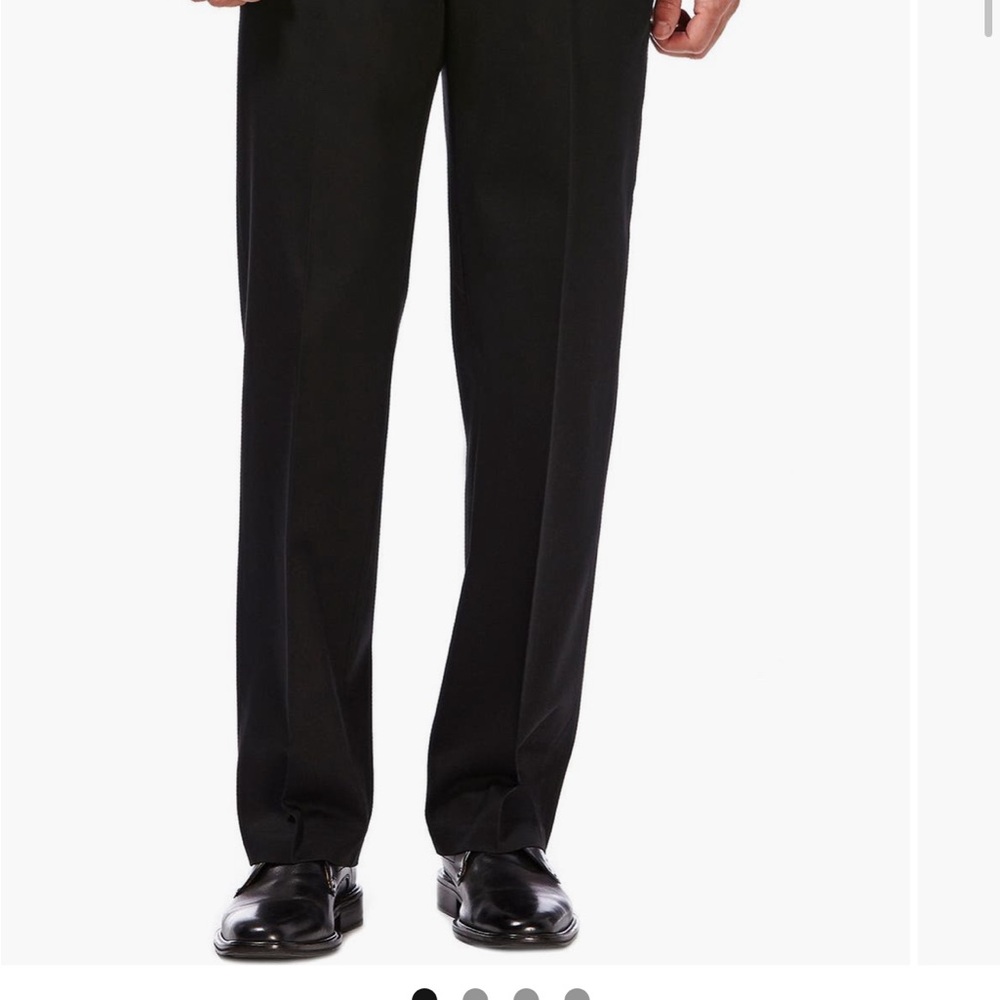 Haggar Men's Elegant Black Dress Pants